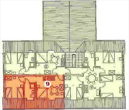 Grundriss Familienlandheim Dachgeschoss Apartment 9