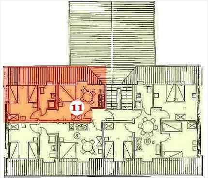 Grundriss Familienlandheim Dachgeschoss Apartment 11