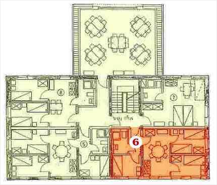 Grundriss Familienlandheim Obergeschoss Apartment 6