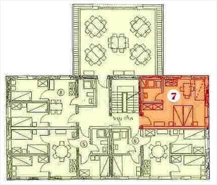 Grundriss Familienlandheim Obergeschoss Apartment 7